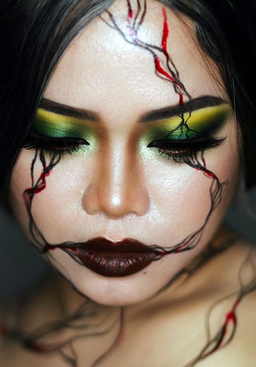Образ на Хэллоуин: Молния на лице