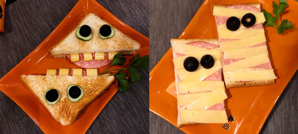 Сэндвичи-зубастики и бутерброды-мумии