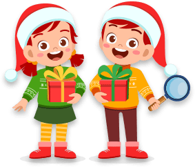 Дети ищут подарки