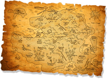 Пирокартина «Карта сокровищ» А4